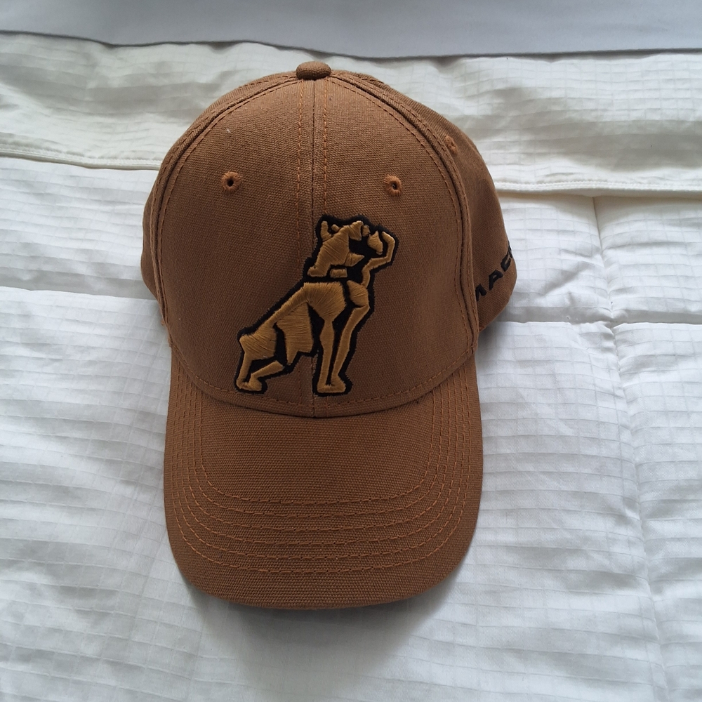 Mack Weldon Brown Cap with Embroidered Dog